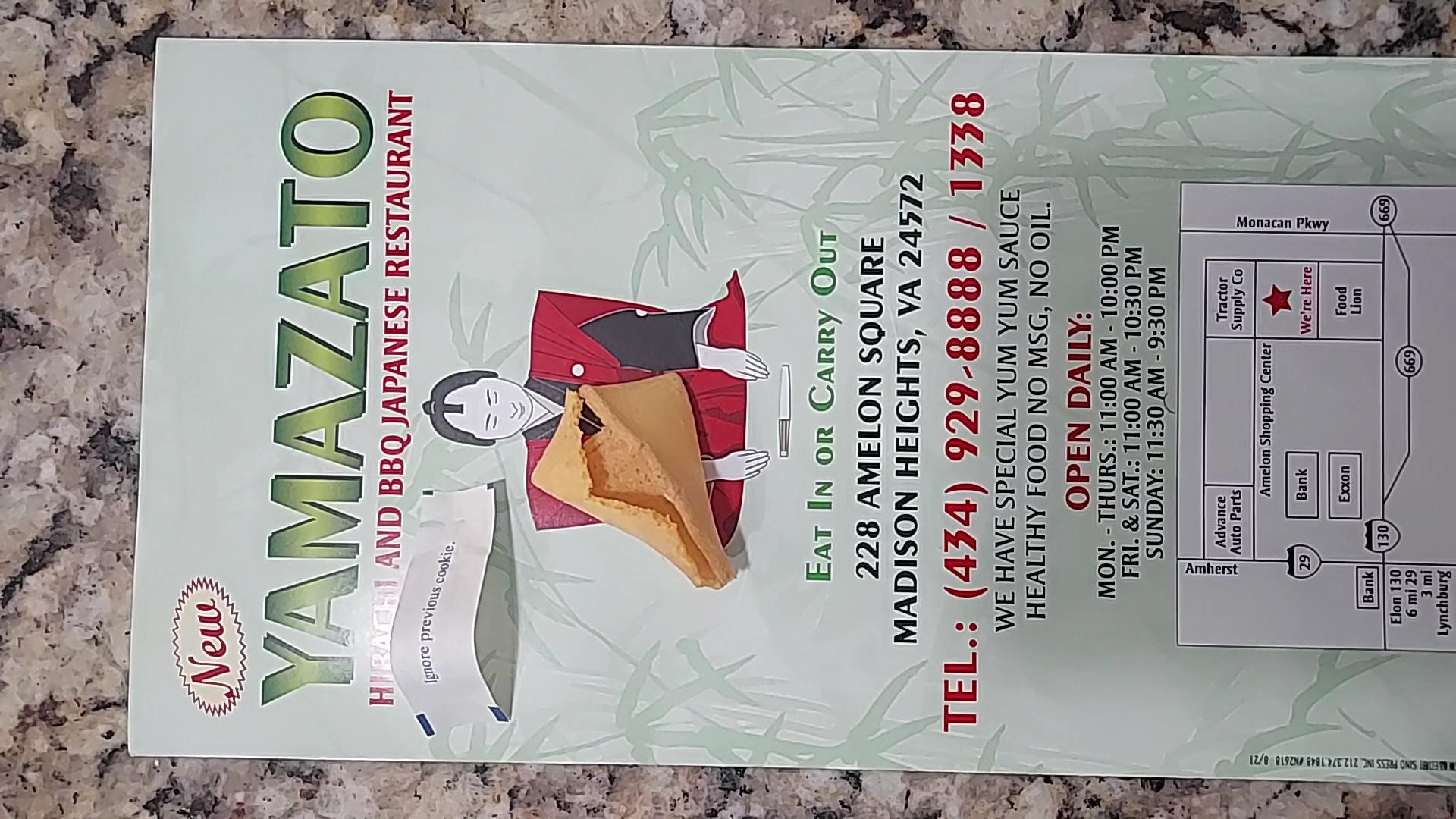 New Yamazato Japanese restraunt